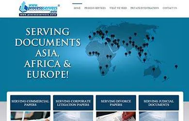 process servers website design
